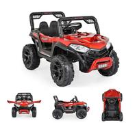 Moni Enfants Voiture électrique Buggy Fast UTV 5588 Metallic télécomande MP3 USB, Coloris:Rouge