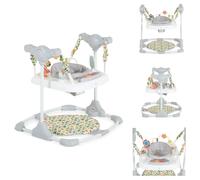 Moni Hopser Hop Repose-Pieds Hauteur réglable 360 Siège pivotant Centre de Jeux, Coloris:Gris