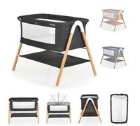 Moni lit d'appoint Kalinihta Matelas avec fermeture éclair, moustiquaire, coloris:noires