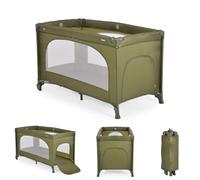 Moni, lit de voyage Uno Matelas pliable Roues Parc pliable Sac de rangement, coloris:verdoyant