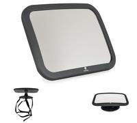 Moni miroir de voiture bébé Lupah, miroir réglable pour siège arrière de voiture, coloris:noires