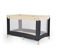 MONi Parc rectangulaire Non Toxique avec Matelas Solo- Beige | Convient pour la Sieste et Le Temps de Jeu | Jusqu'à 24 Mois