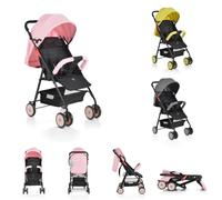 Moni, Poussette, Buggy Capri Pliable, Ceinture de Sécurité, Dossier Règlable, Rose