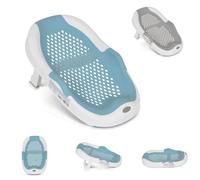 Moni siège de bain pour bébé Meshy, pied d'appui, pliable, antidérapant, coloris:bleu