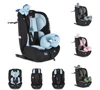Moni siège enfant i-Size i-Safe (76-150cm) Isofix, Top Tether, réglable, coloris:bleu
