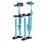 MoNiBloom Échasses de cloison sèche pour adultes, hauteur réglable en aluminium avec genouillères, outils pour cloison sèche pour nettoyer et couper la peinture, argenté 61 à 101,6 cm