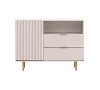 Monica - buffet - beige - 2 tiroirs, 1 porte et 1 niche - 107 cm - Beige