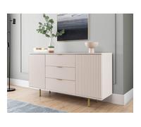Bestmobilier – Buffet Monica en bois beige avec 2 portes et 3 tiroirs – Salle à manger