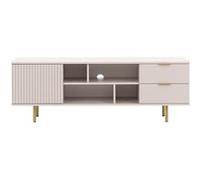 Best mobilier Meuble TV Monica 4 niches 2 portes Beige 150 cm