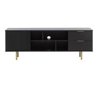 Monica - meuble TV - noir - 150 cm - Noir Noir G