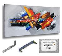 Monica Mirafiori I 100x50 cm I Tableau Peint à la Main I Modèles Tableau I Peintre Moderne I Tableaux Peintures I Toile sur Cadre en Bois