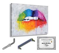 Monica Mirafiori I 120x80 cm I Tableau Peint à la Main I Modèles Tableau I Peintre Moderne I Tableaux Peintures I Toile sur Cadre en Bois