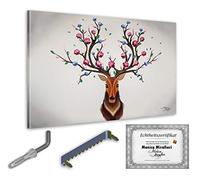 Monica Mirafiori I 120x80 cm I Tableau Peint à la Main I Modèles Tableau I Peintre Moderne I Tableaux Peintures I Toile sur Cadre en Bois