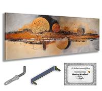 Monica Mirafiori I 140x50 cm I Tableau Peint à la Main I Modèles Tableau I Peintre Moderne I Tableaux Peintures I Toile sur Cadre en Bois