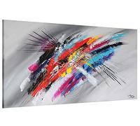 Monica Mirafiori I 140x70 cm I Tableau Peint à la Main I Modèles Tableau I Peintre Moderne I Tableaux Peintures I Toile sur Cadre en Bois
