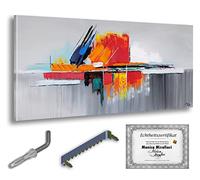 Monica Mirafiori I 140x70 cm I Tableau Peint à la Main I Modèles Tableau I Peintre Moderne I Tableaux Peintures I Toile sur Cadre en Bois