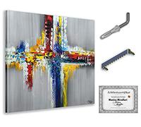 Monica Mirafiori I 90x90 cm I Tableau Peint à la Main I Modèles Tableau I Peintre Moderne I Tableaux Peintures I Toile sur Cadre en Bois