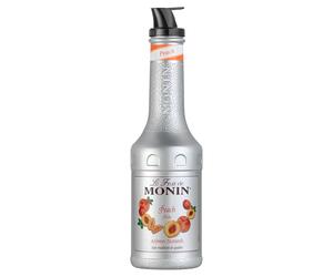 MONIN Le Fruit Pêche - Préparation à base de fruits - Pour Cocktail, Culinaire et Smoothie - 1L