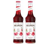 MONIN - lot de 2 bouteilles Sirop Saveur Hibiscus - Pour Cocktail, Thé Glacé, Limonade - Arômes Naturels - Bouteille en Verre - 2 * 70 cl
