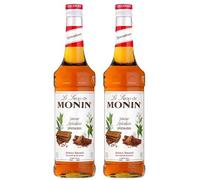 MONIN - lot de 2 bouteilles Sirop Saveur Speculoos - Pour Café, Cappuccino, Latte et Chocolat Chaud - Arômes Naturels - Bouteille en verre - 2 * 70 cl