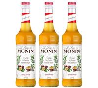 MONIN - lot de 3 bouteilles Sirop de Passion - Pour Cocktail, Thé Glacé, Limonade - Arômes Naturels - Bouteille en Verre - 3 * 70 cl