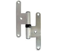 Monin - Paumelle ou charniere universelle pour fenetre bois-lame male - Sens.D - Cond..Unité - Finition.Inox brossé -