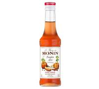 MONIN - Sirop de Citrouille épicée pour Latte, Chocolat Chaud et Milkshake pour Halloween - Arômes Naturels - 3x25cl