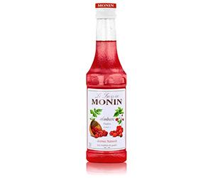 MONIN Sirop de Framboise pour Cocktail, Limonade et Soda - Arômes Naturels - 25cl