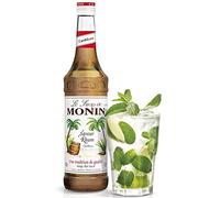 MONIN - Sirop Saveur Rhum pour Cocktail Sans Alcool, Mojito et Pina-Colada - Arômes Naturels - 70cl