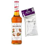 MONIN - Sirop Saveur Roulé à la Cannelle + 1 Pompe à Sirop - Pour Café, Chocolat Chaud, Capuccino ou Latte - Arômes Naturels - Bouteille en Verre - 70 cl