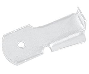 Monin Taquet standard pour crémaillère acier MONIN - Longueur 32 mm - Acier laqué blanc - 522120