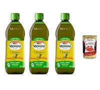 Monini Classico Huile d’Olive Extra Vierge Classico Squeezable 3 x 450 ml - Pression Facile, Pressée à Froid, Goût Équilibré pour Cuisine Quotidienne