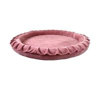 Monio for Kids Nid de bébé en velours rose sale avec housse en coton amovible 105 cm lavable lit confortable pour bébé