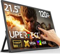 moniteur 21,5 pouces, taux de rafraîchissement de 120Hz, résolution 1920 x 1080, écran tactile, prise Eu