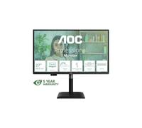 AOC Professional Q27P4U - Écran LED - 27" - 2560 x 1440 QHD @ 120 Hz - IPS - 1500:1 - 4 ms - 2xHDMI, DisplayPort, USB-C - haut-parleurs - noir Noir G