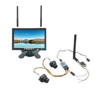 Moniteur 40 canaux 7 Pouces HD IPS 1024 x 600 avec Double caméra vidéo 3 canaux FPV 600 MW for Drone RC(IPS FPV Set 1)