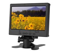 Moniteur 7 Pouces, HD 1080P Mini Moniteur HDMI 1024 X 600 IPS LCD avec Support, Moniteur Portable HDMI, Moniteur VGA Portable, écran LCD pour, écran de Voiture, CCTV