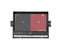 Moniteur à écran partagé Quadruple 1080P 9 Pouces, enregistreur intégré for Camion, remorque, Bus, caméra 4 canaux, système de Vision panoramique 360°(Dual View Monitor)