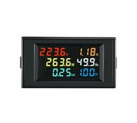 Moniteur AC 6 en 1 D69-2058 AC Tension NuméRique et Courant Facteur de FréQuence D'Alimentation Compteur D'éLectricité Moniteur D'Alimentation