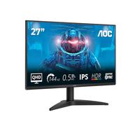 AOC Q27B36X - B36 Series - écran LCD - 27" - 2560 x 1440 QHD @ 144 Hz - IPS - 300 cd/m² - 1500:1 - HDR10 - 0.5 ms - HDMI, DisplayPort - noir Noir