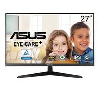 ASUS Moniteur VY27UQ Eye Care - 27 Pouces 4K (3840 x 2160), IPS, HDR-10, Adaptive Sync, Technologie Eye Care Plus, Filtre Anti-lumière Bleue, Anti-Scintillement, Traitement antibactérien
