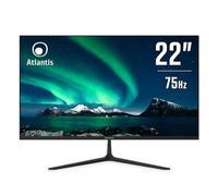 Moniteur Atlantis 22 pouces, écran 22" VA 75Hz, Full HD 1920x1080, VGA HDMI, FreeSync, inclinable, réponse 5ms, contraste 3000:1, angle 178/178, câble HDMI 1.5m