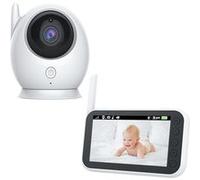 Moniteur bébé ABM100 Audio bidirectionnel wifi avec caméra Blanc Blanc G