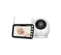 Moniteur bébé ABM100 Vision Nocturne Caméra Bidirectionnelle Wi-Fi Sécurité Intérieure Blanc