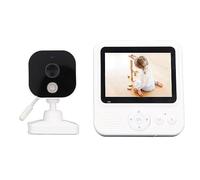 Moniteur bébé avec Caméra et Audio, Moniteur Vidéo bébé 2.8 Pouces, Moniteur de Conversation Bidirectionnel à Vision Nocturne pour bébé Animal âgé (Prise UE)