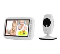 Moniteur Bébé SP870S, Mural Vidéo numérique 2.4 GHz, Sans Fil avec Caméra Surveillance 7”Ecran &Vision de la Nuit - Blanc Blanc G