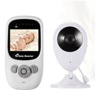 Moniteur Bébé SP880, Vidéo numérique 2.4 GHz, Sans Fil avec Caméra Surveillance 2.4”Ecran &Vision de la Nuit - Blanc Blanc G