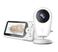 Moniteur bébé VB608 Caméra de sécurité Wi-Fi à vision nocturne audio bidirectionnelle Blanc