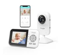Moniteur bébé vidéo,affichage de 2,8″ et contrôle d'application, caméra WiFi pour bébé, conversation à 2 voies, portée de 1000 pieds, vision nocturne automatique