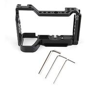 Moniteur caméra stabilisateur Appareil Photo, Cage de Protection en Alliage d’Aluminium Bronze pour A6600 - Protection Robuste, Montage Universel Cold Shoe, Compatible trépied et